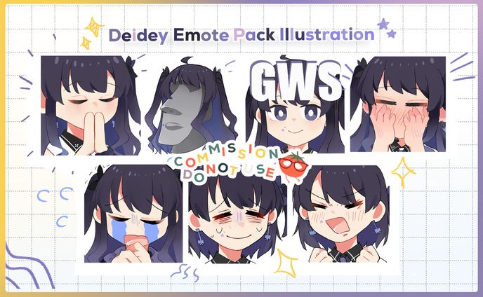 CM | Deidey - Emote Pack Illust