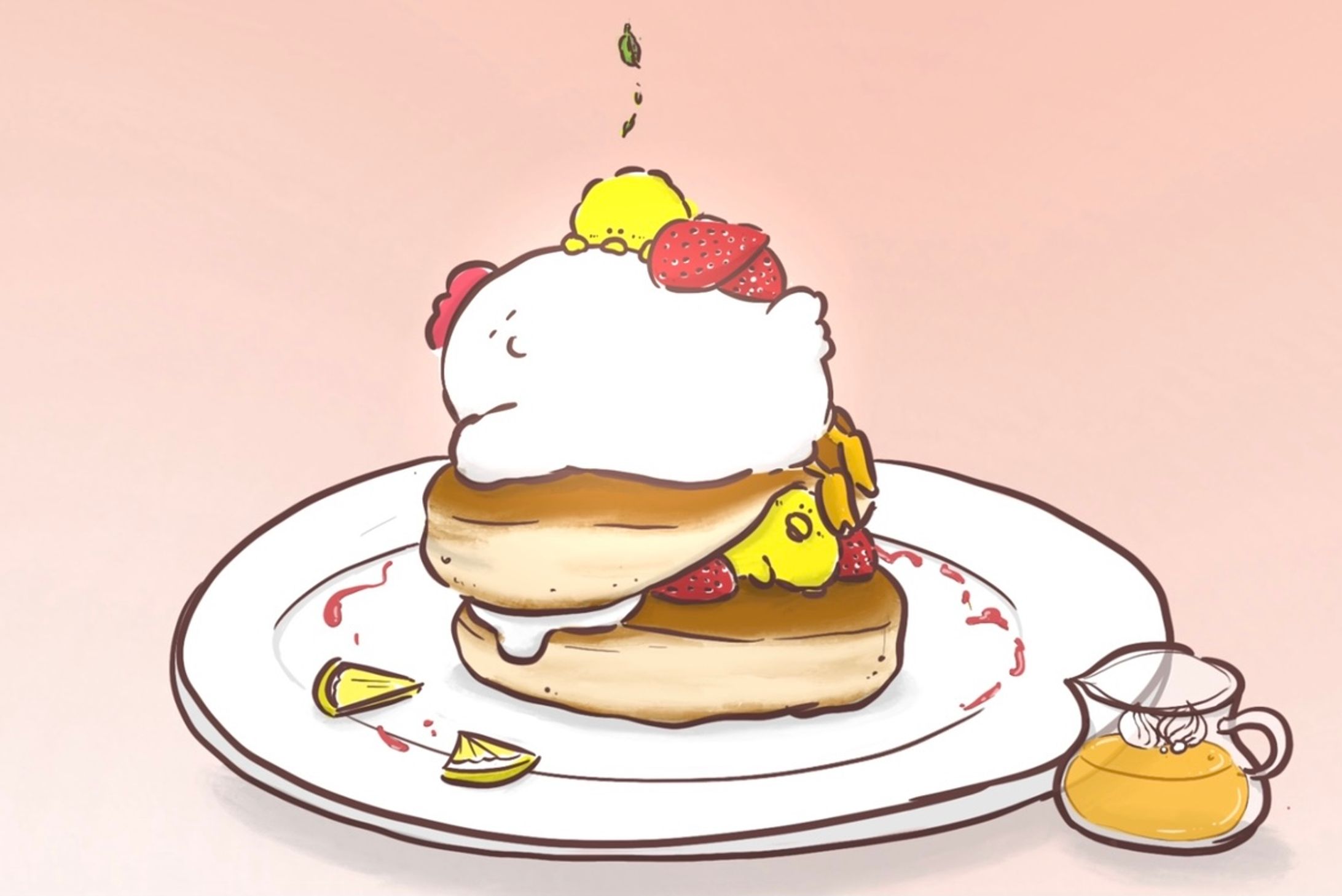 ひよことにわとりとパンケーキ-1