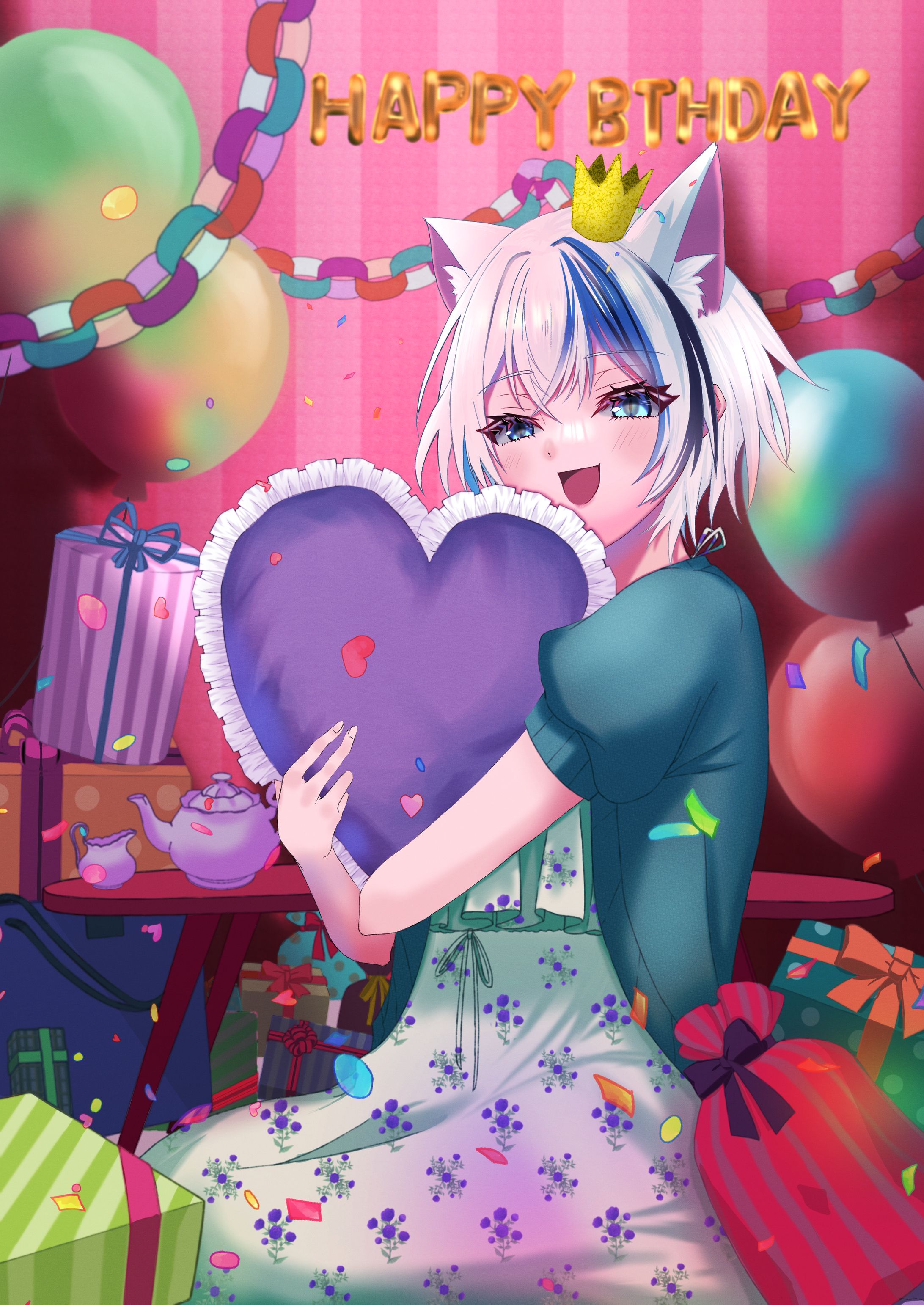 ライバー様 誕生日パネル開けイラスト-1