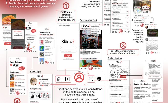 Shiok! App Mock-up