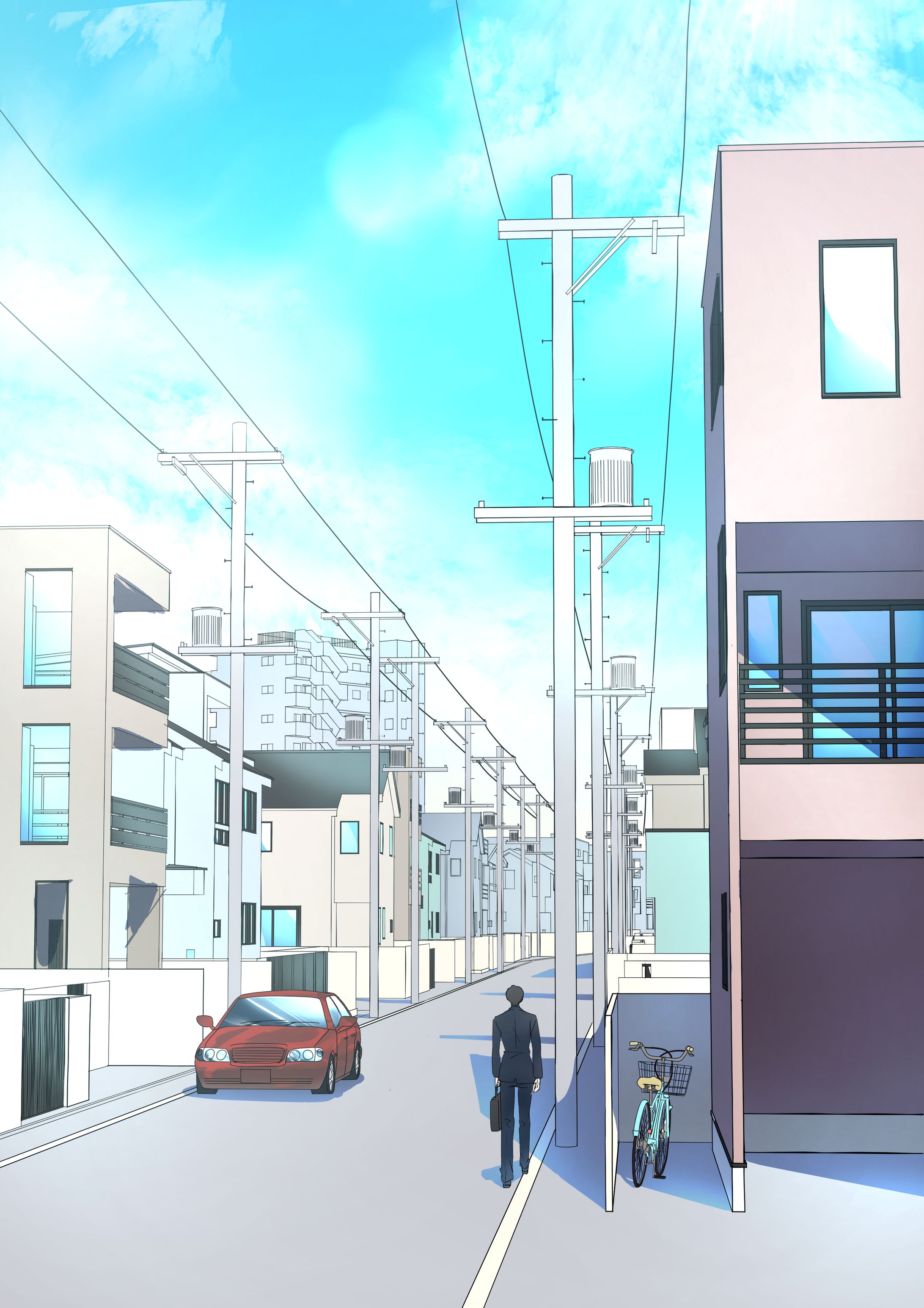カラー漫画　背景-1
