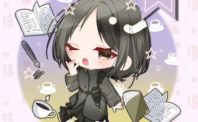 【津雲ゆう様】SDイラスト　‐　背景小物付