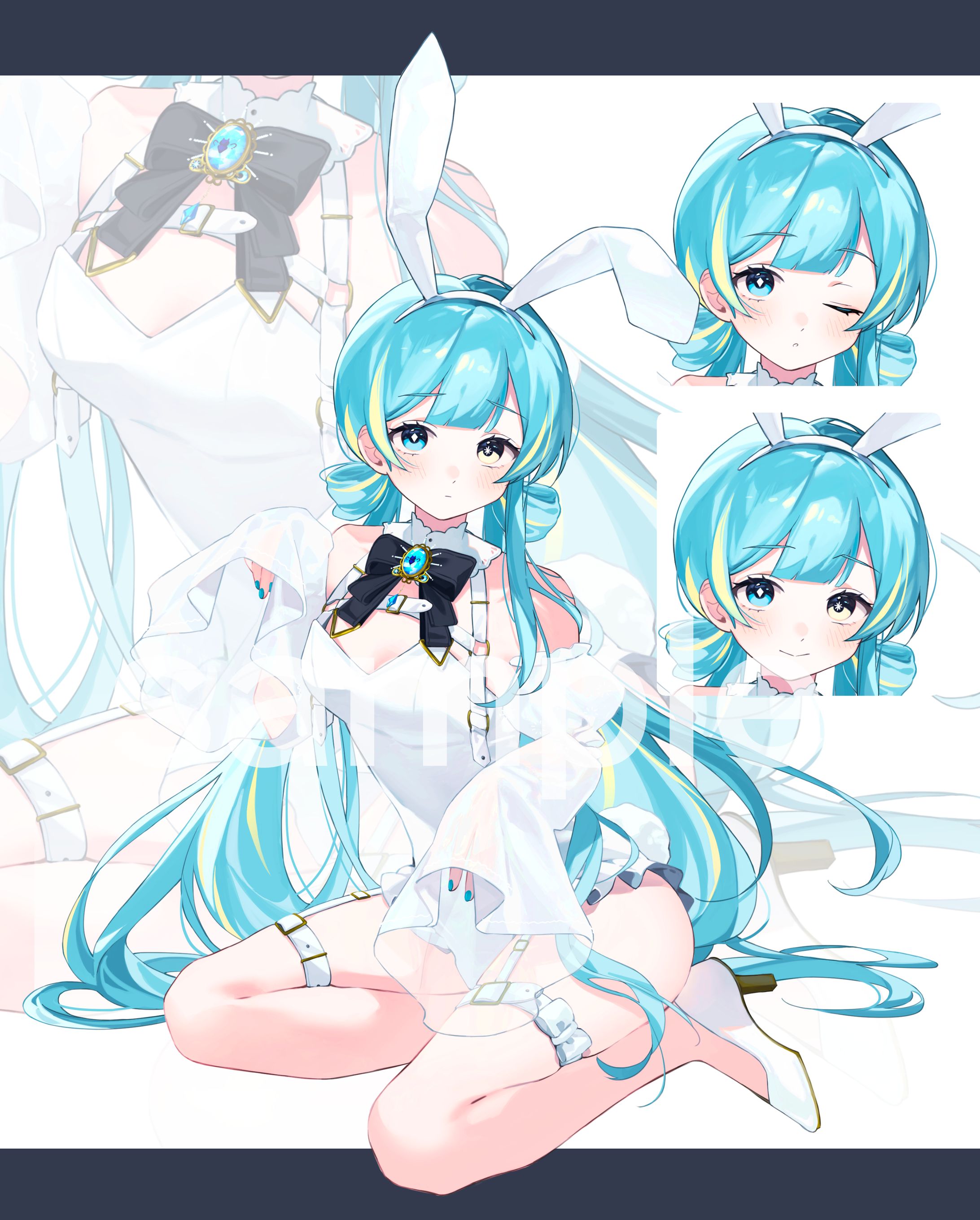 【work】宮守ゆりさん 春のバニーグッズイラスト-1