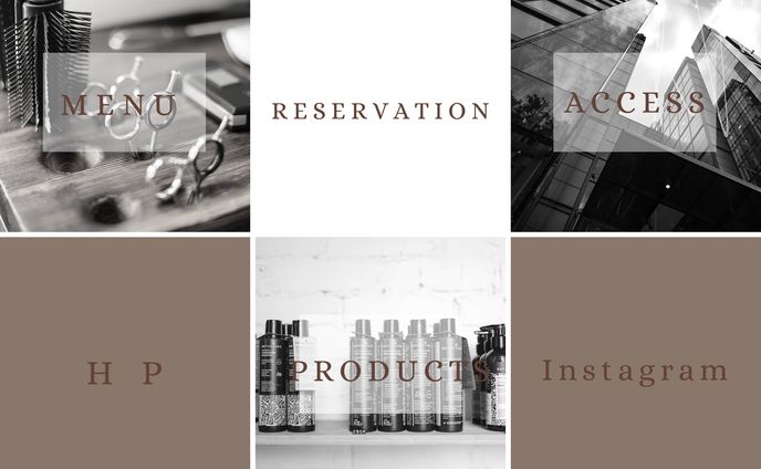 ヘアサロン　LINEリッチメニュー