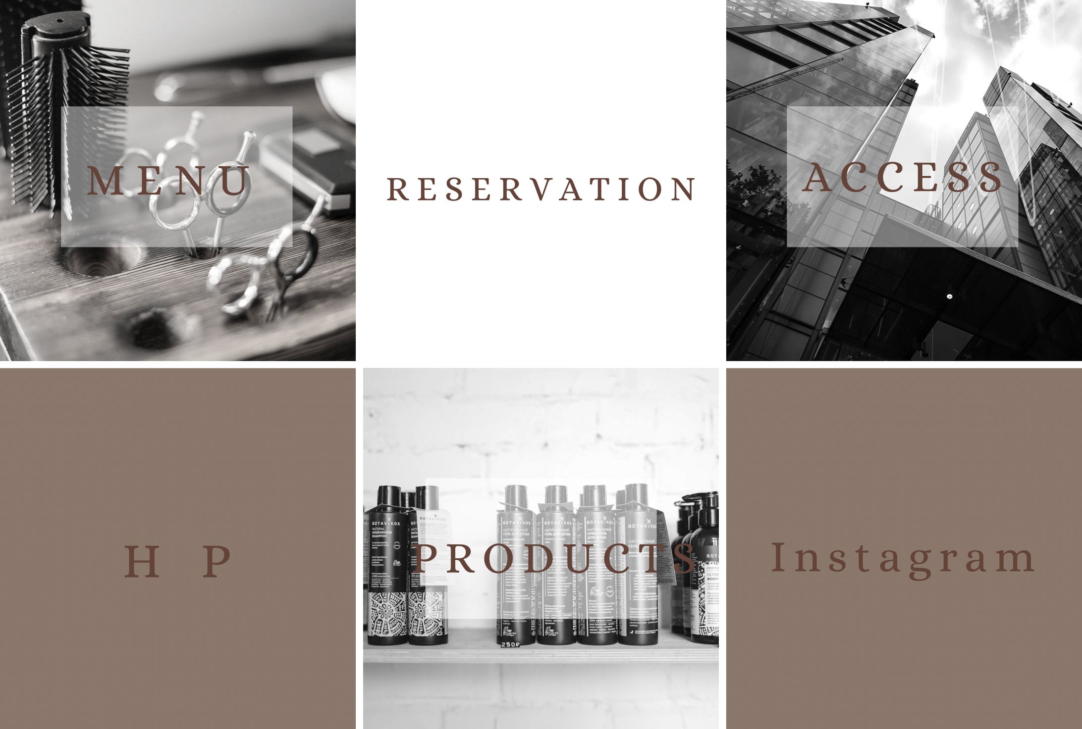 ヘアサロン　LINEリッチメニュー-1