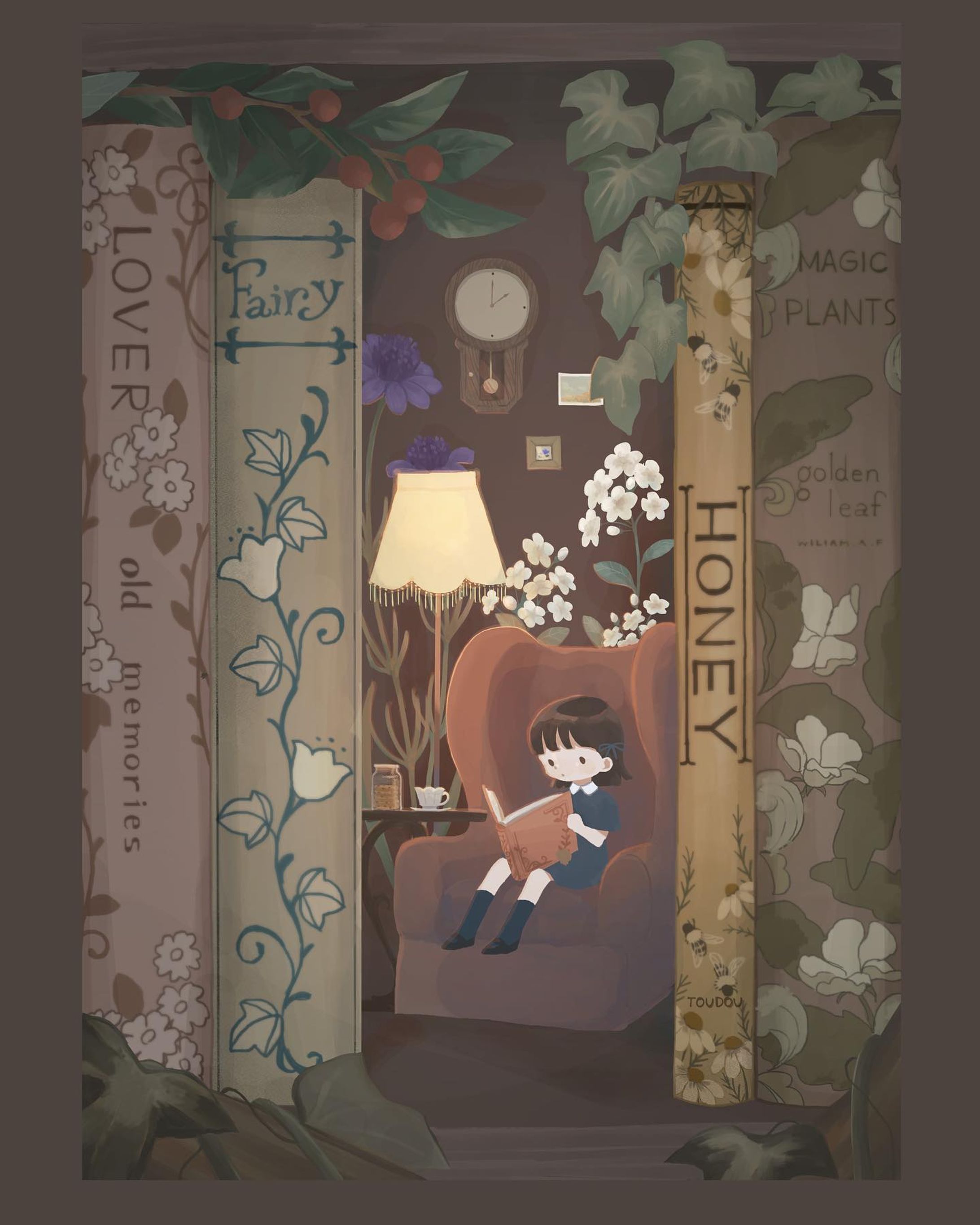 My bookshelf 

toudou＿＿＿＿＿＿＿＿＿＿illustrator

#イラスト好きな人と繋がりたい #illustration #イラスト　#アンティーク #oldbooks #plants #flowers #girls #antique #darkacademia #academia #イラストレーター #アンティーク好きな人と繋がりたい #イラストオーダー受付中 #秘密の部屋 #隠れ家 #ヴィンテージインテリア　#いらすとぐらむ #おえかきぐらむ-1