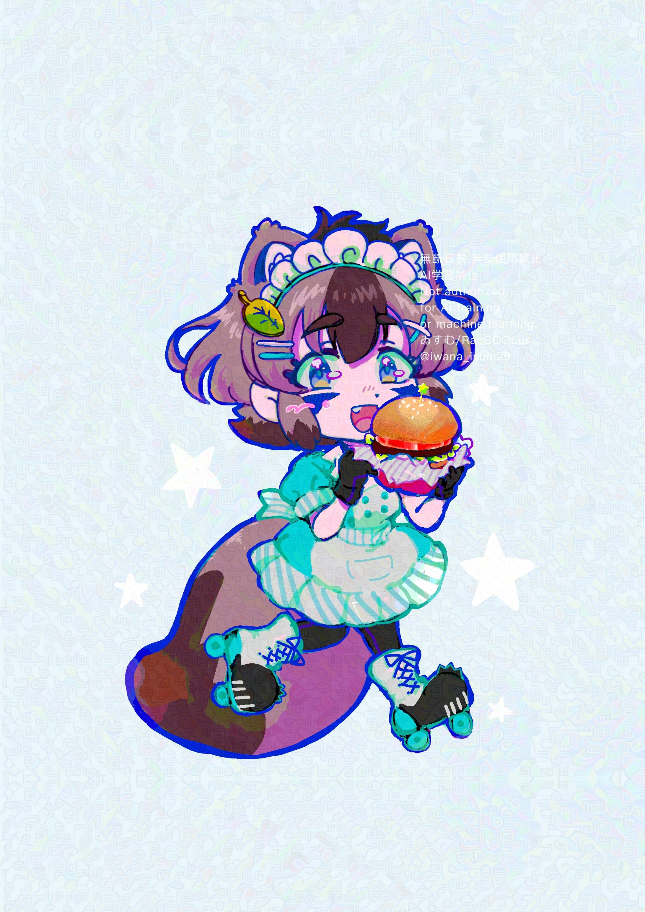 ダイナーアクキーイラスト-1