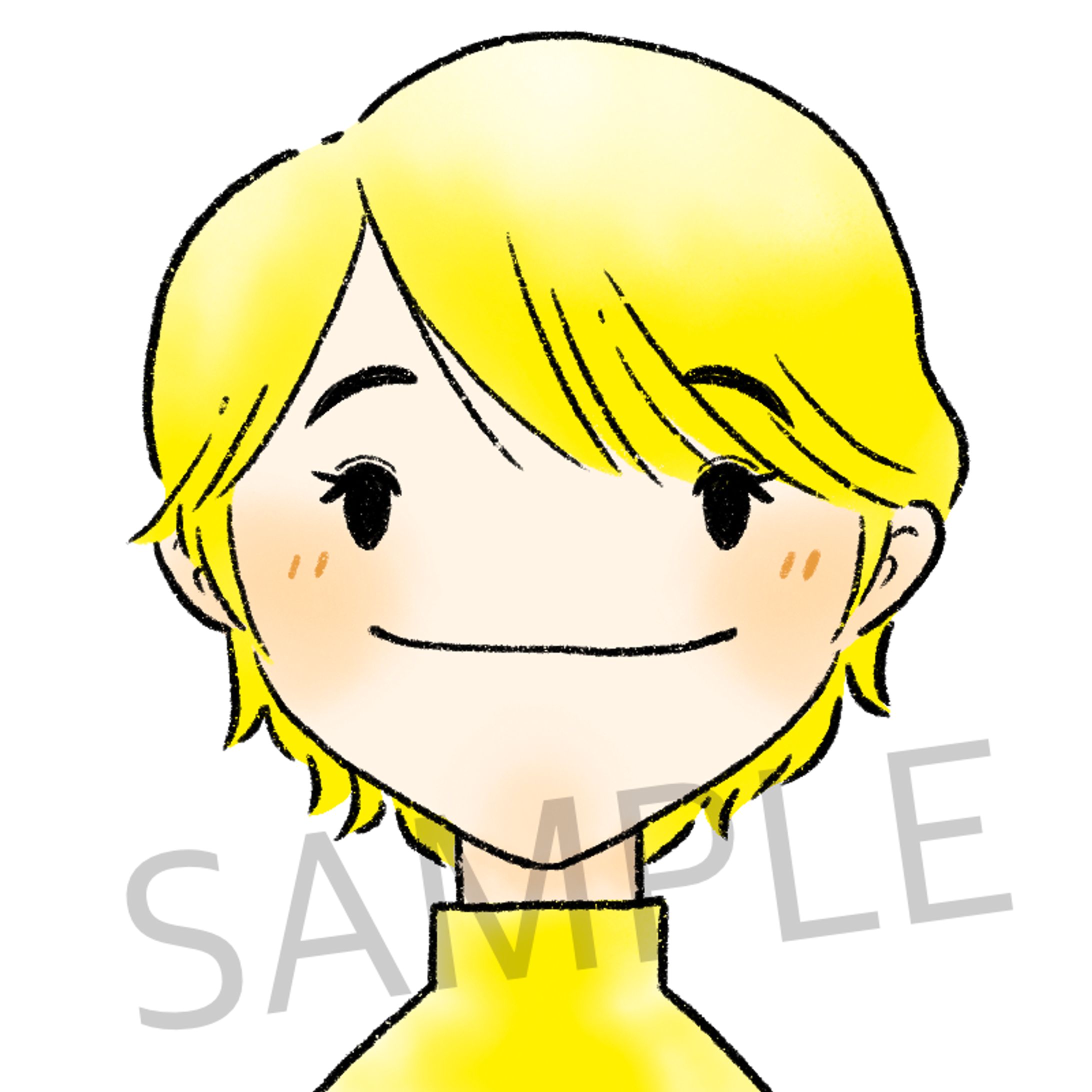 似顔絵・吹き出しイラスト7点｜箱山康子さま-1