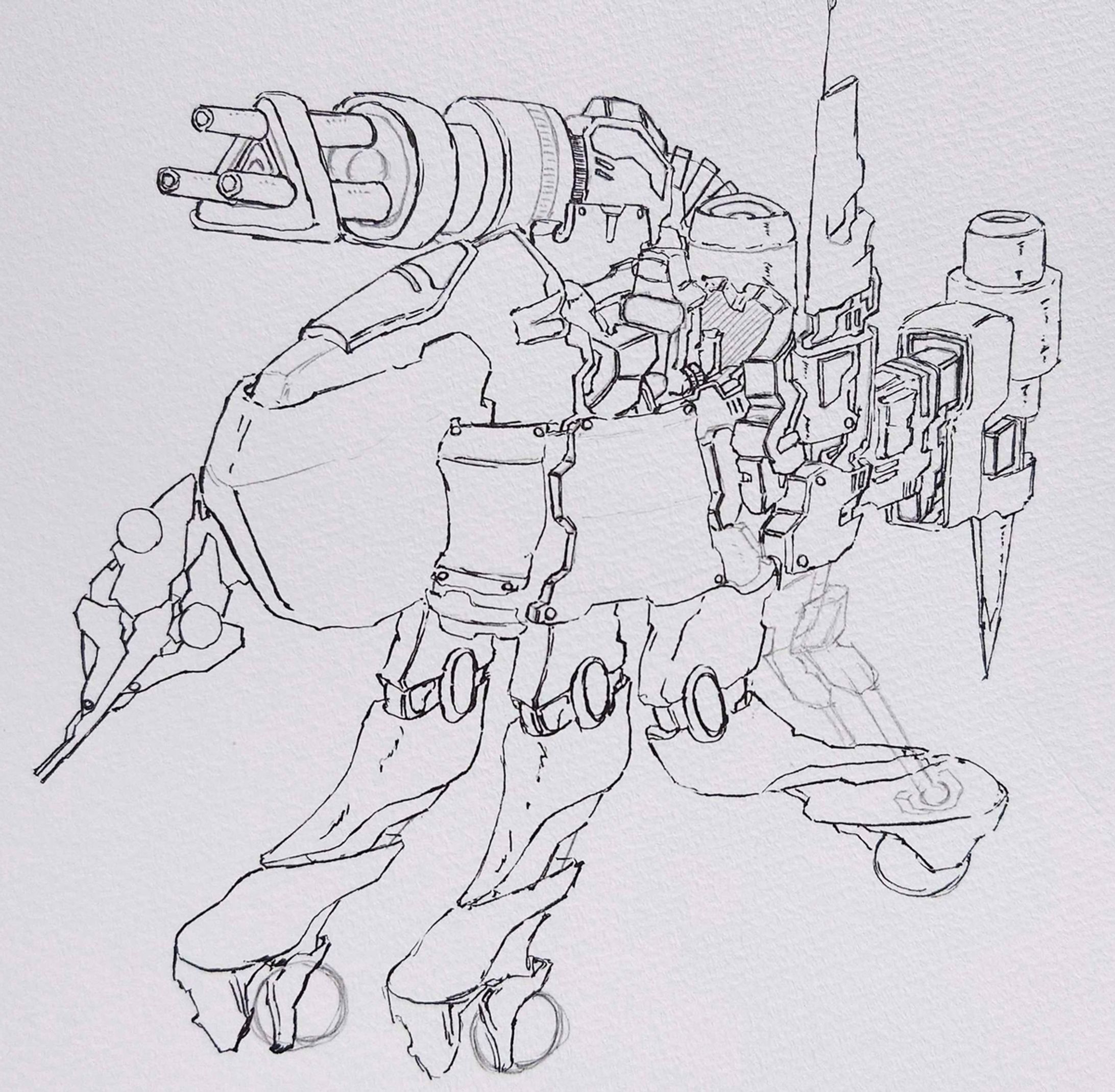 歩兵用搭乗機デザイン-1