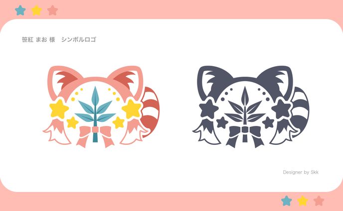 笹紅まお様 シンボルロゴ