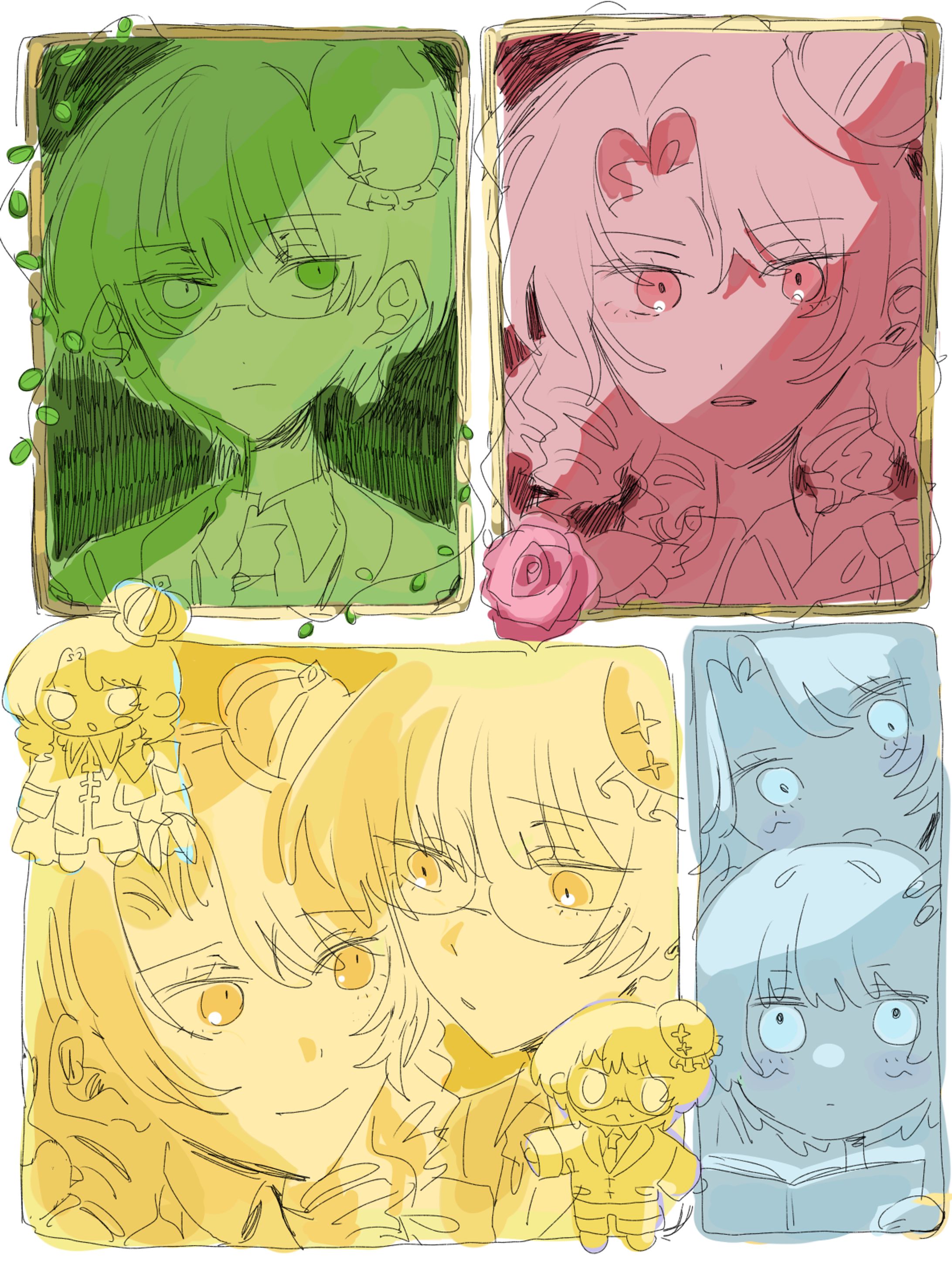 ラフ詰め込み(依頼絵)-1