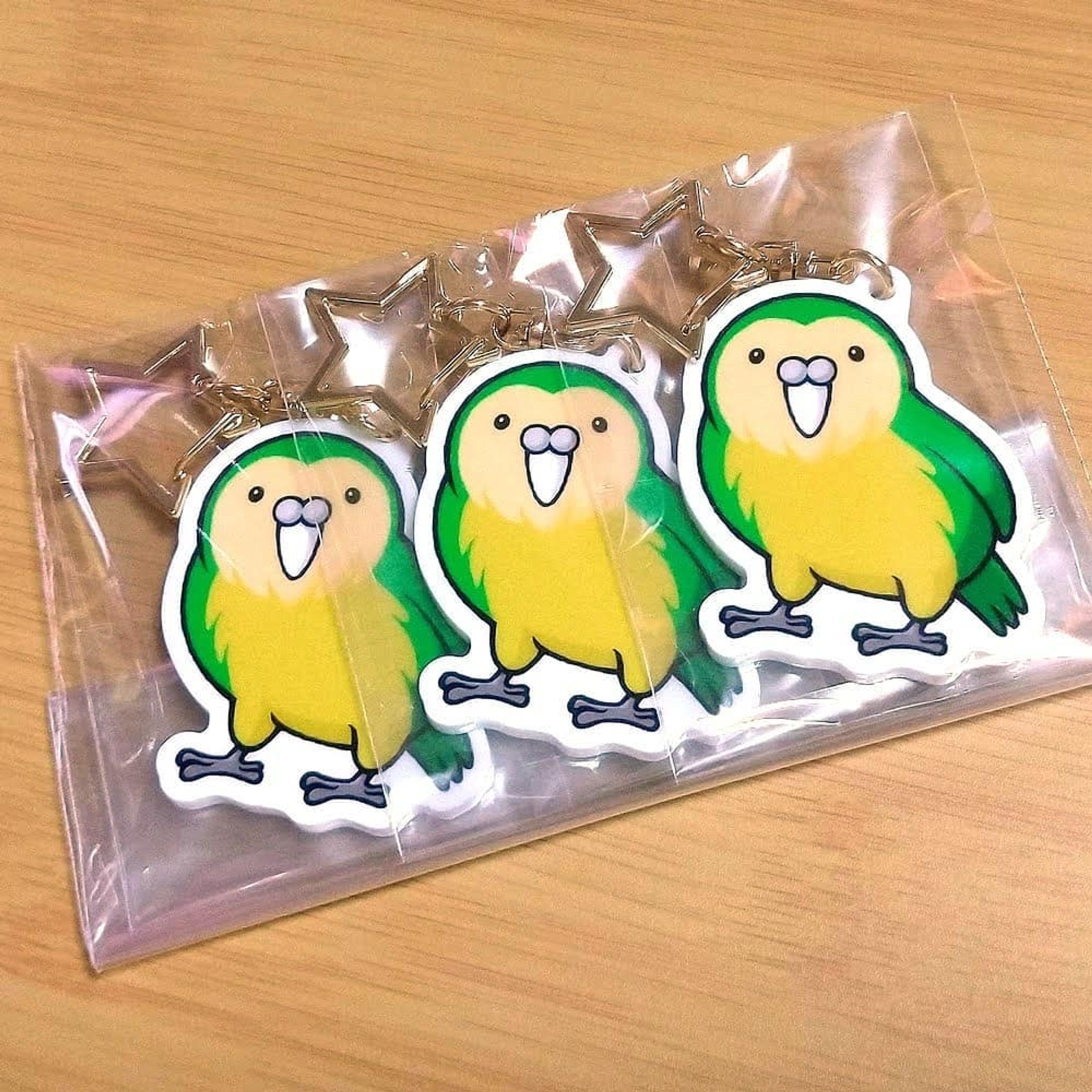 野鳥撮影が趣味の旦那氏のリクエスト
ニュージーランドにしか住んでないカカポっていう飛べないオウムのキーホルダー！
カカポが可愛すぎるから描いてと言われて別に鳥は興味ないけど調べたら確かにずんぐりむっくりキョトン顔でかわいいw
でも絶滅寸前のかわいそうな子(´･ω･)

#イラスト #illustration #絵 #お絵描き #picture #デザイン #design #アート #art #グッズ #goods #キーホルダー #アクリルキーホルダー #アクキー #keyring #keychain #カカポ #フクロウオウム #kakapo #ニュージーランド #newzealand-1