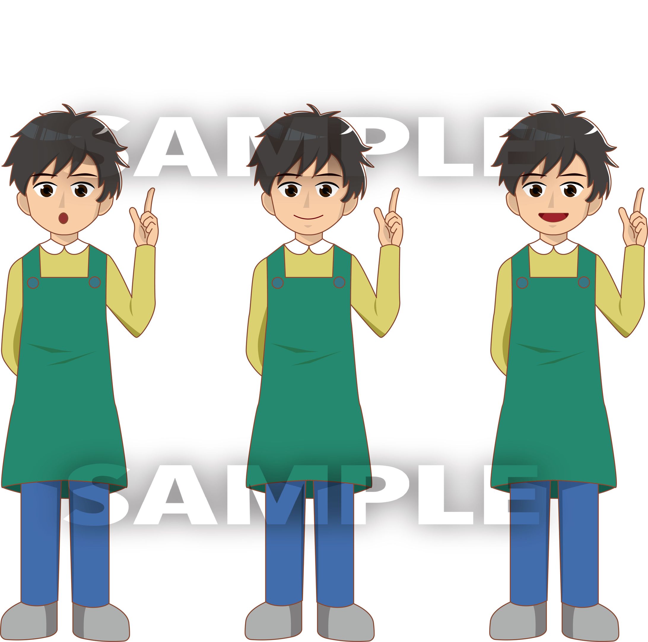 illustrator使用のイラスト(ベクター形式)　-1