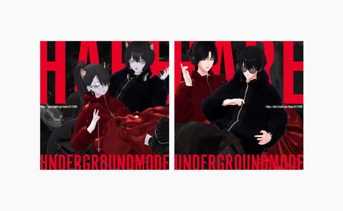 「and ST メタバースHARE UNDERGROUND MODE」ambassador PR ポストデザイン