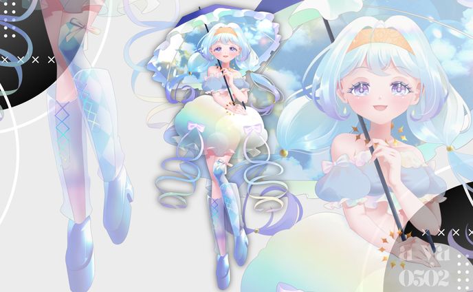 虹心 照様 立ち絵