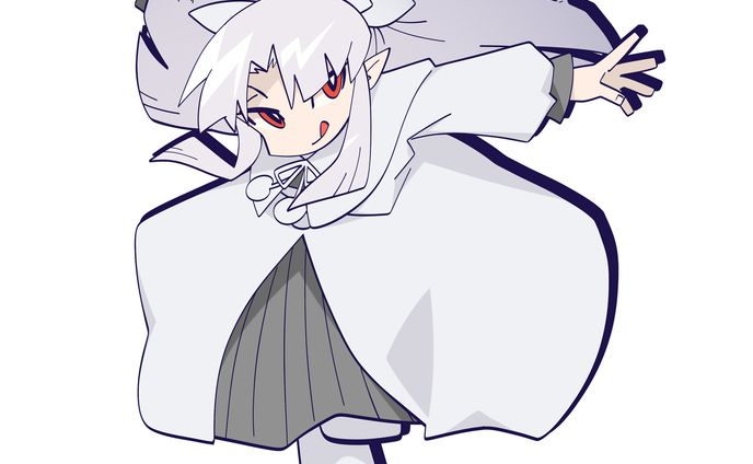 白レン デフォルメイラスト