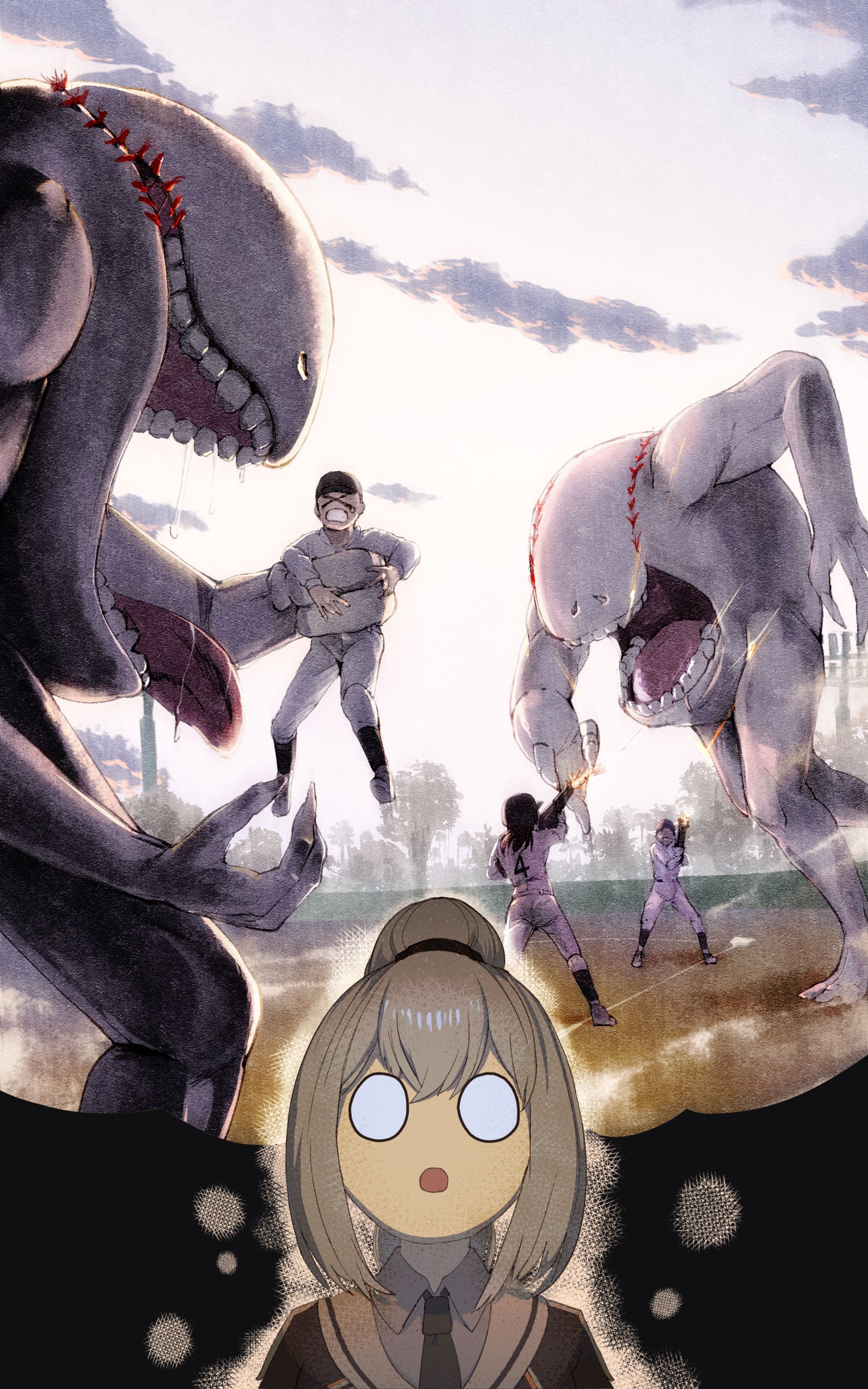 A Baseball  game with "Wild Balls"-1