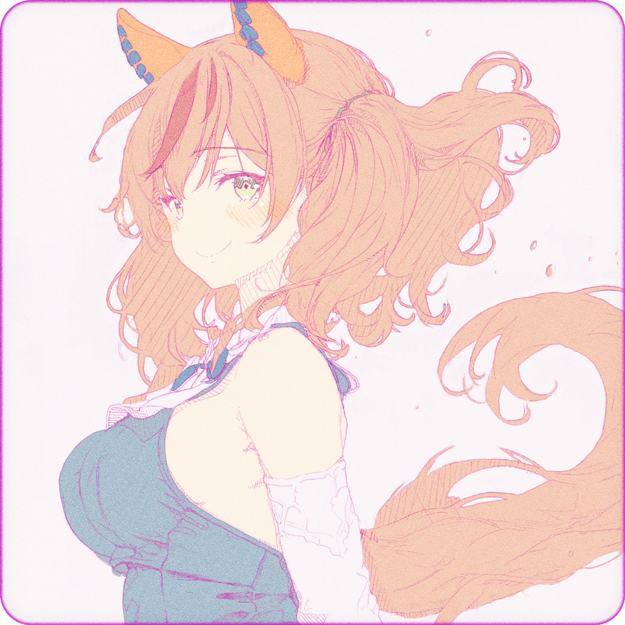 ウマ娘『ゆるふわのナイスネイチャ様』【斜線塗り】-1