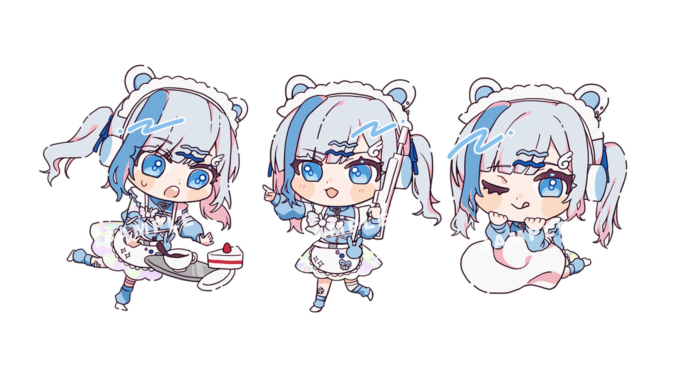 兎月宙様　SDイラスト-1