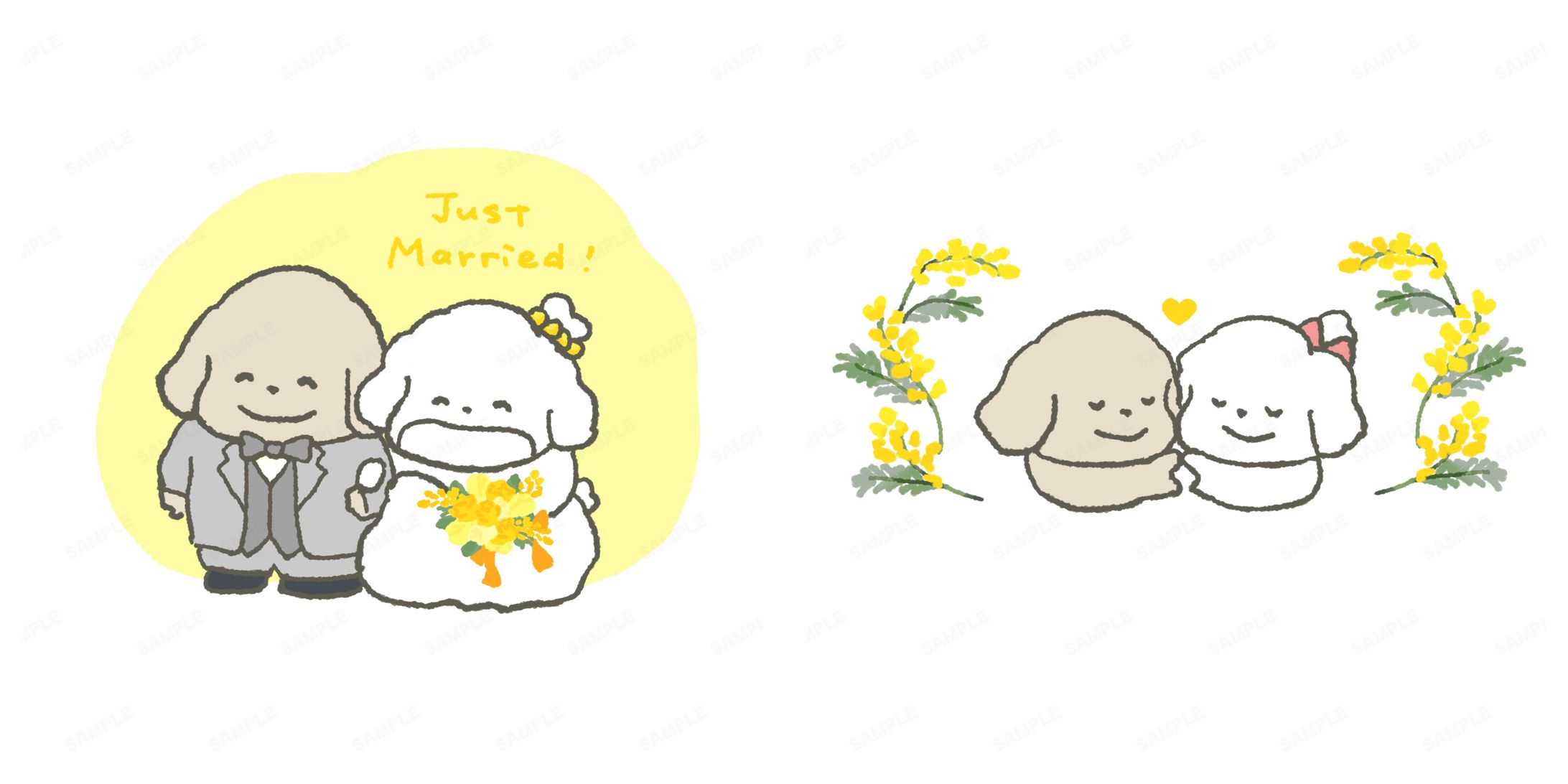 婚姻届用のイラスト-1