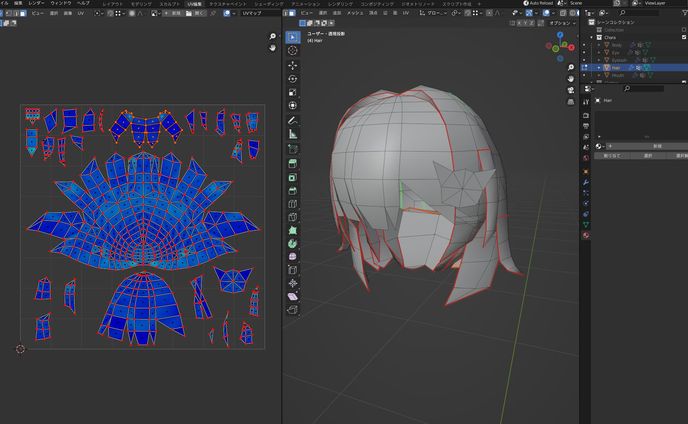 Blenderでアニメ絵キャラクターを作ろう！トゥーンレンダリングの巻