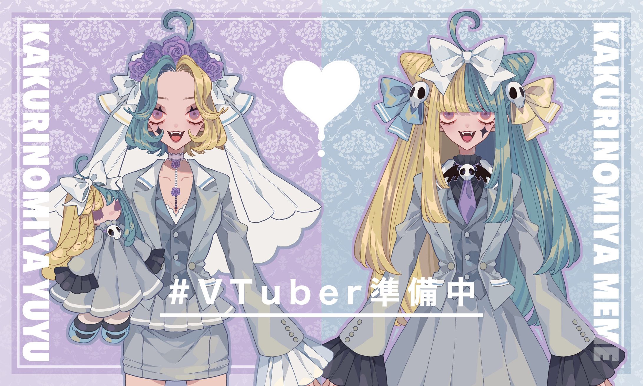 幽宮ゆゆ&めめ Live2dモデリング-1