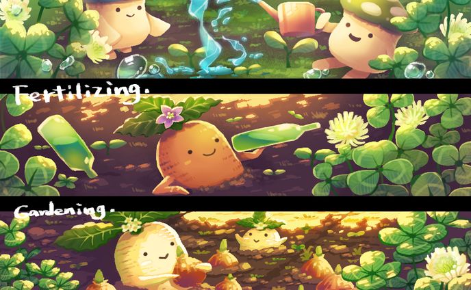 魔法植物の花壇