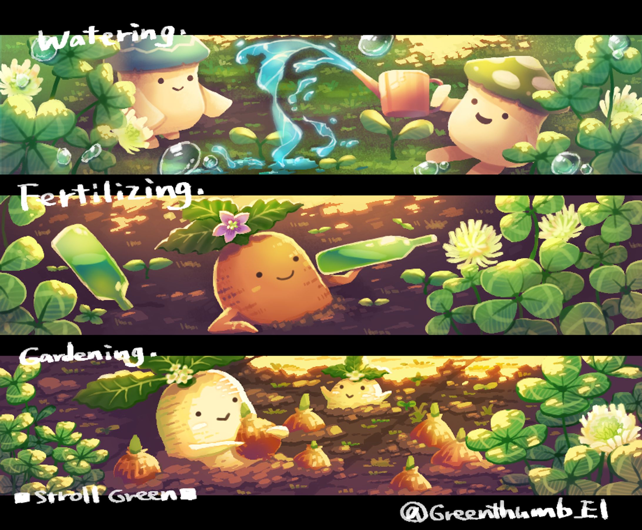 魔法植物の花壇-1