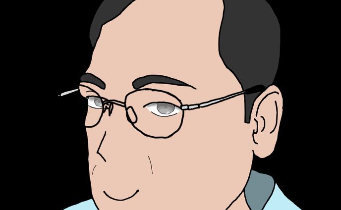 男性の似顔絵