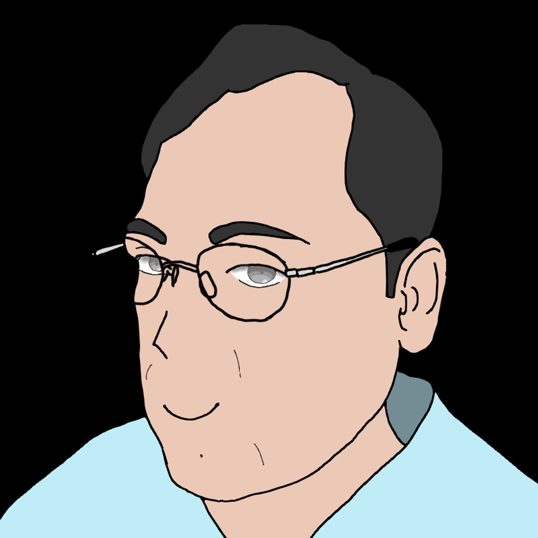 男性の似顔絵-1