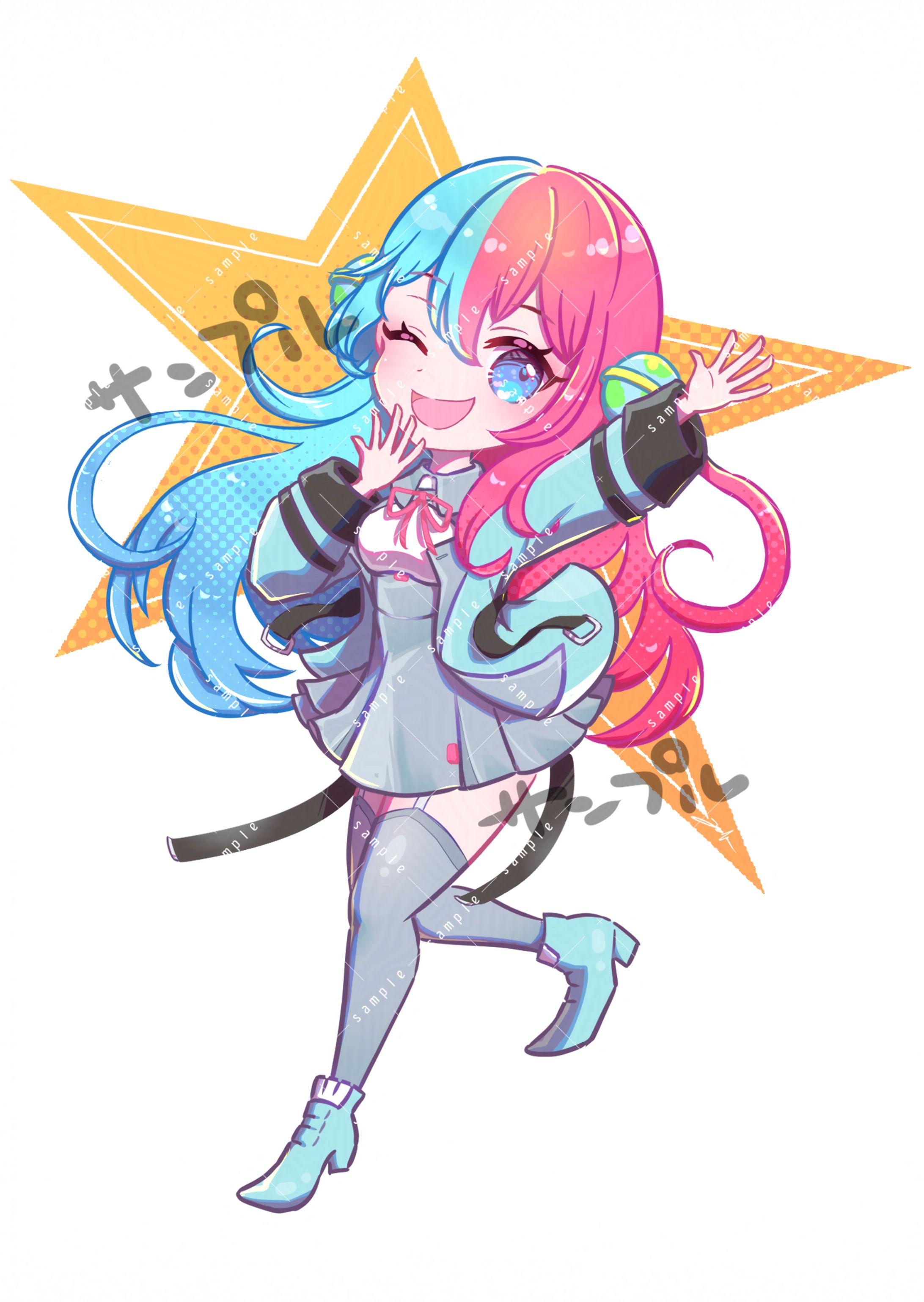 【仕事絵】ヴィレッジヴァンガード様、Vtuber​ おかつゆうす​様 コラボグッズ用イラストを 担当-1