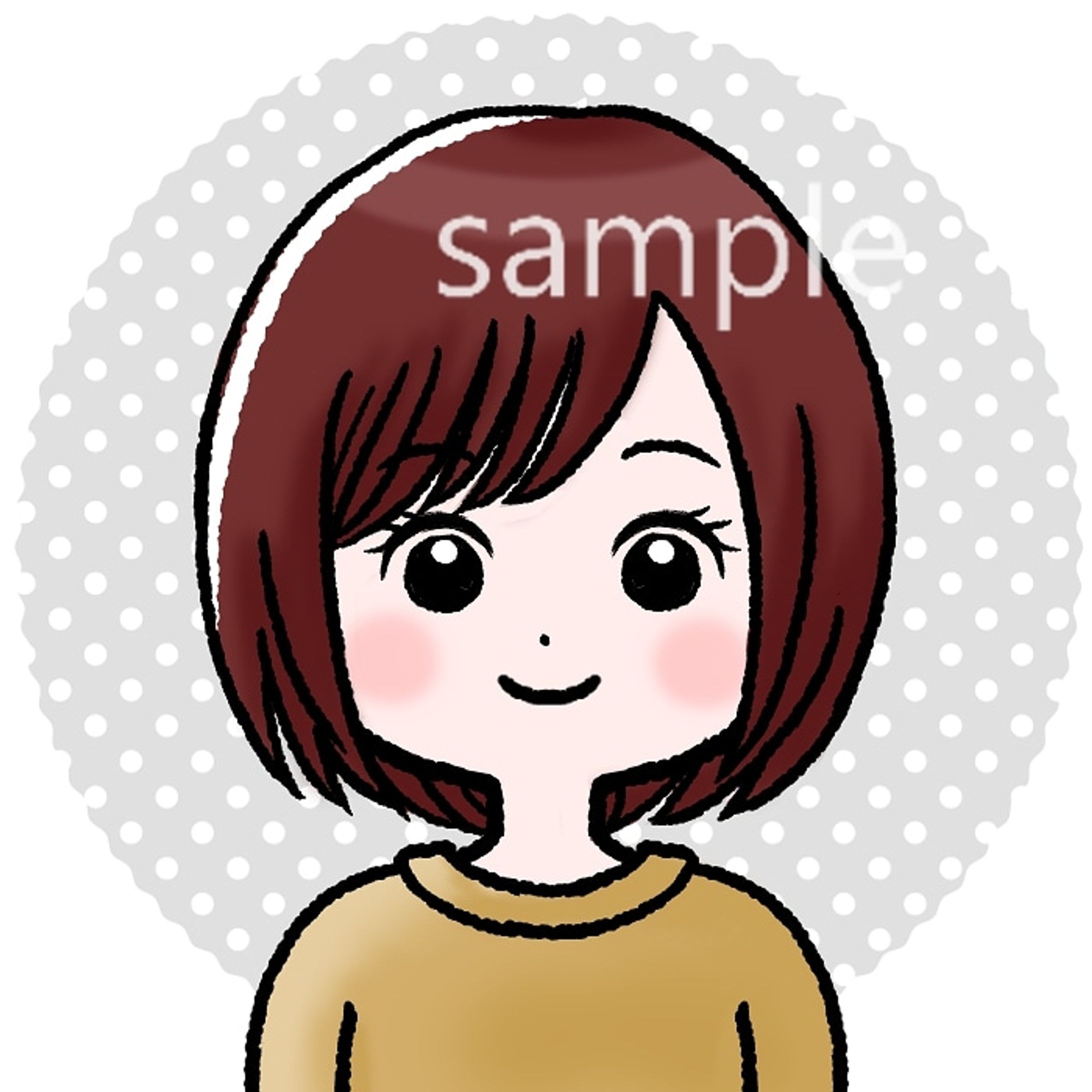 人物アイコンサンプル例-1