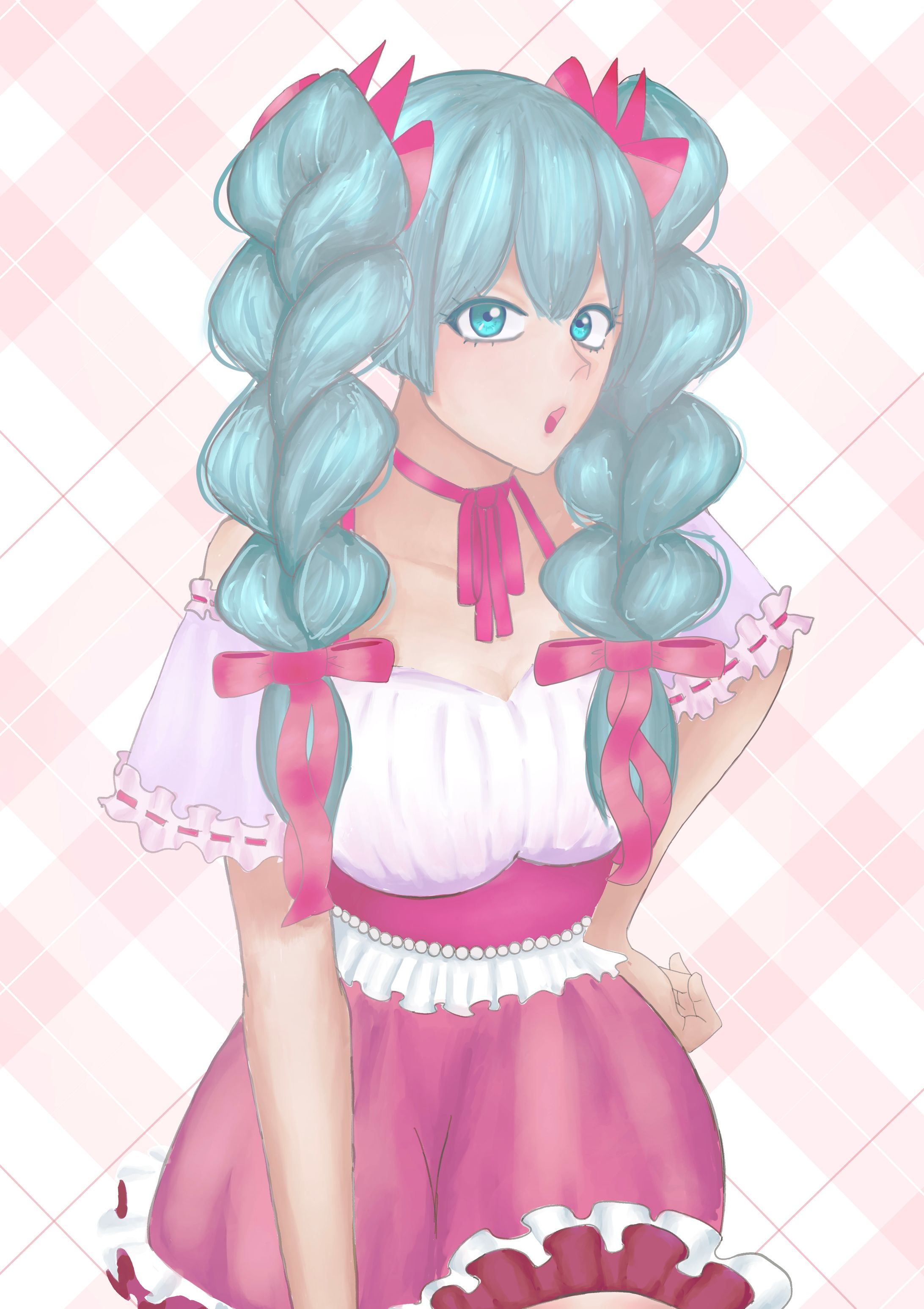 ミクみつあみリボン-1