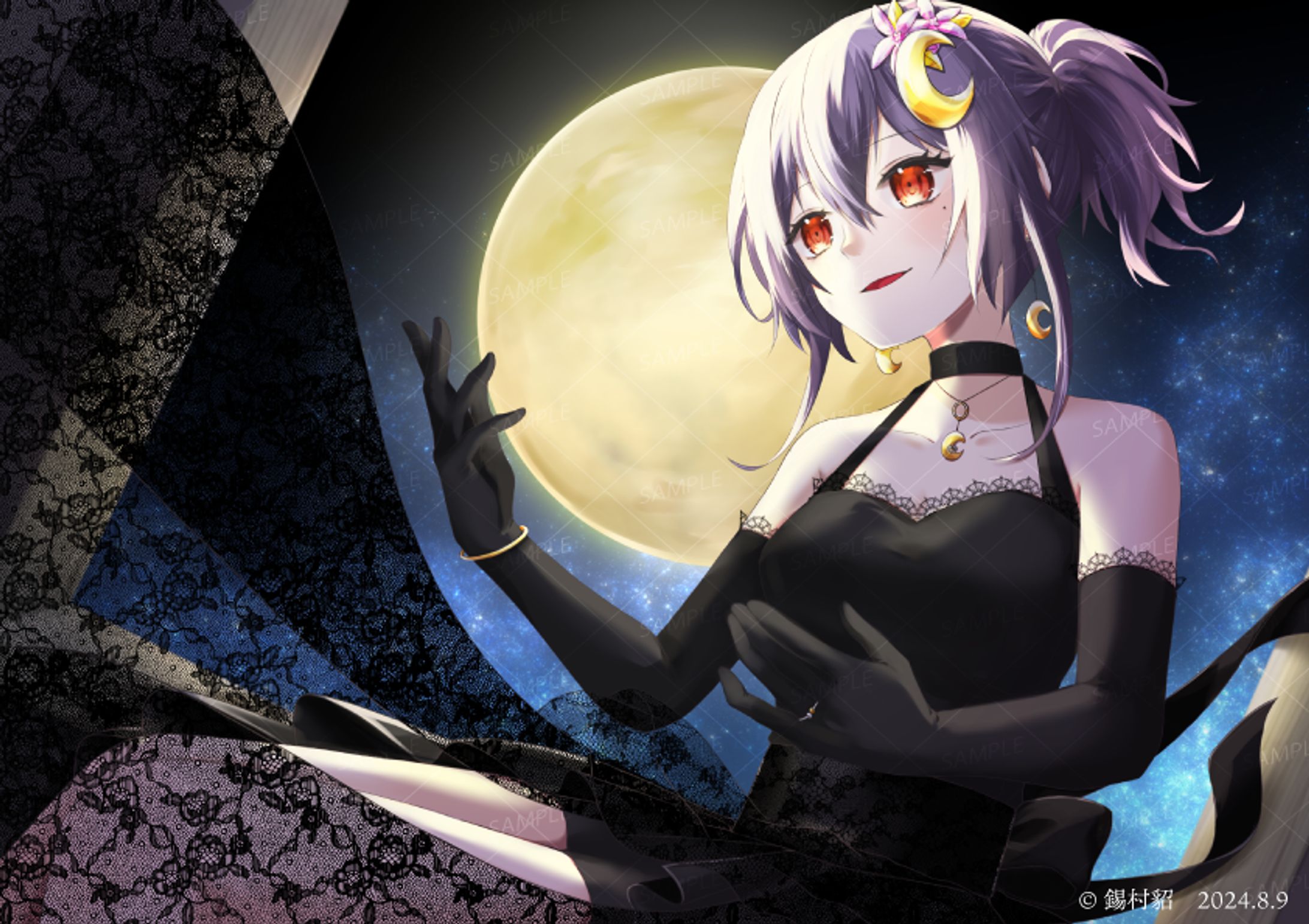 月夜綺里様 香水販促イラスト-1