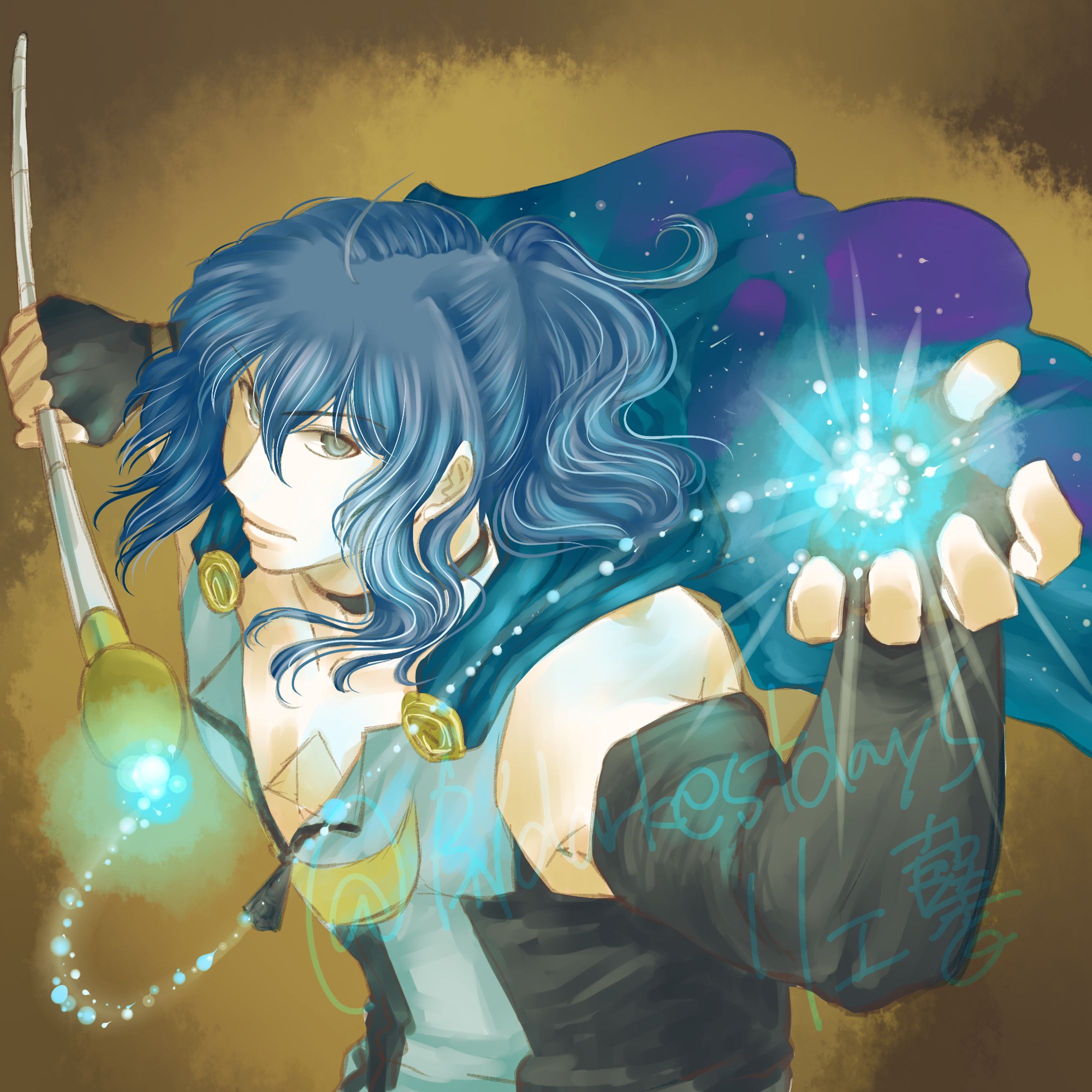 【skeb】OC：盲目のソーサラー-1