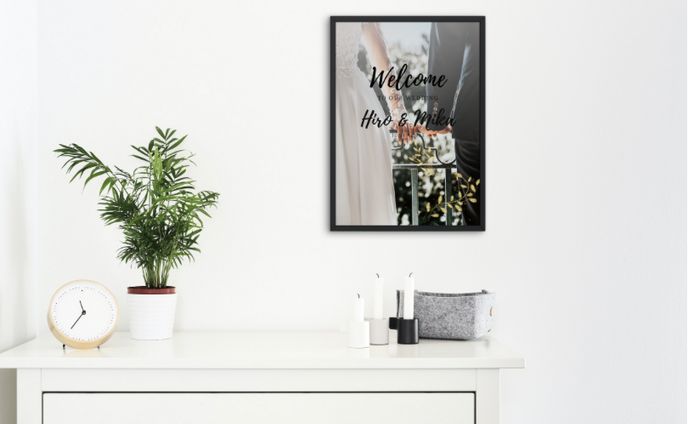 wedding welcome board