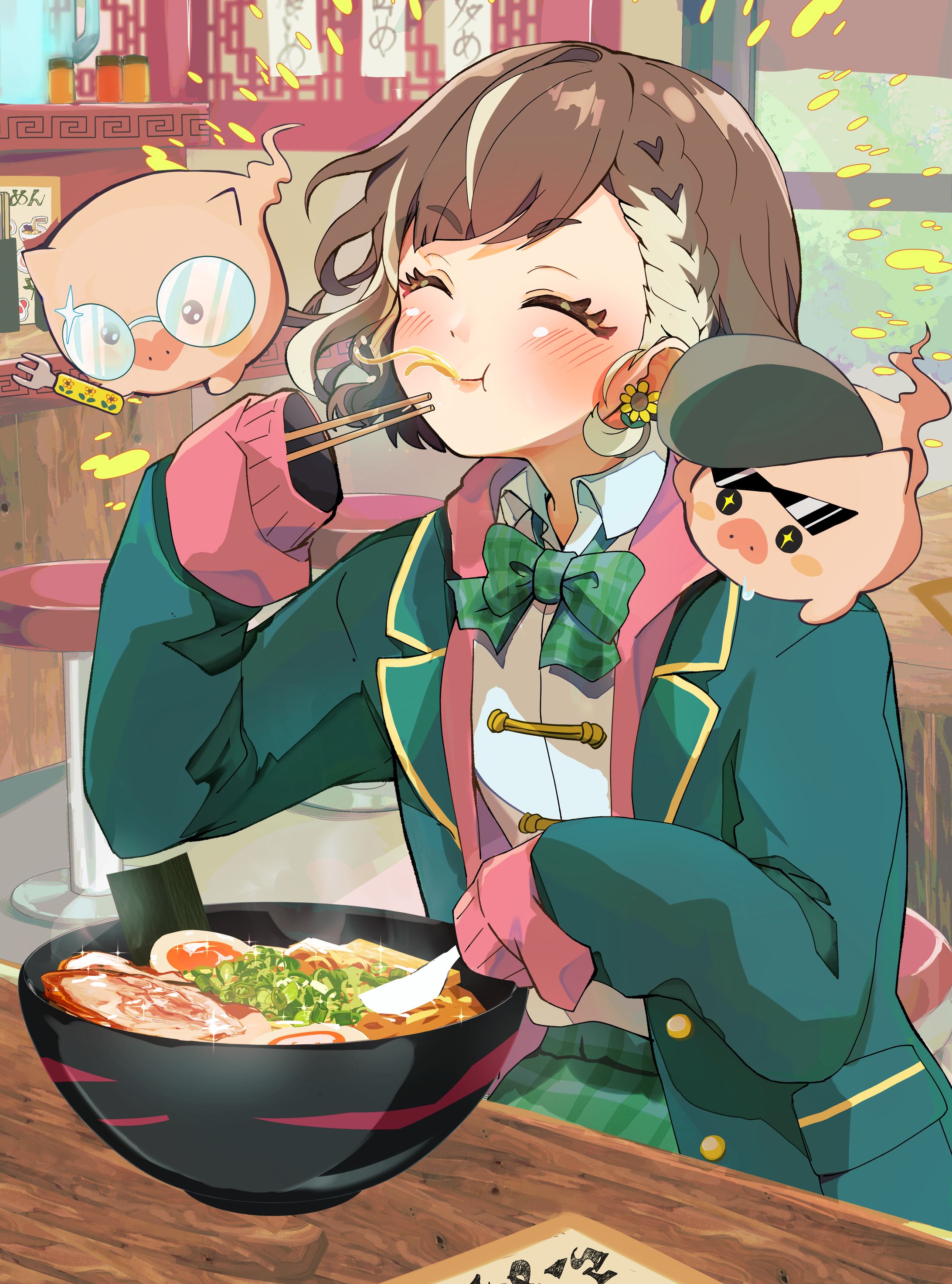 【お仕事】葵木ひお様ラーメンデートイラスト-1