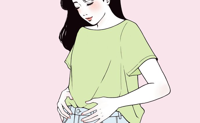 花王めぐりズム 蒸気の温熱シート 販促イラスト