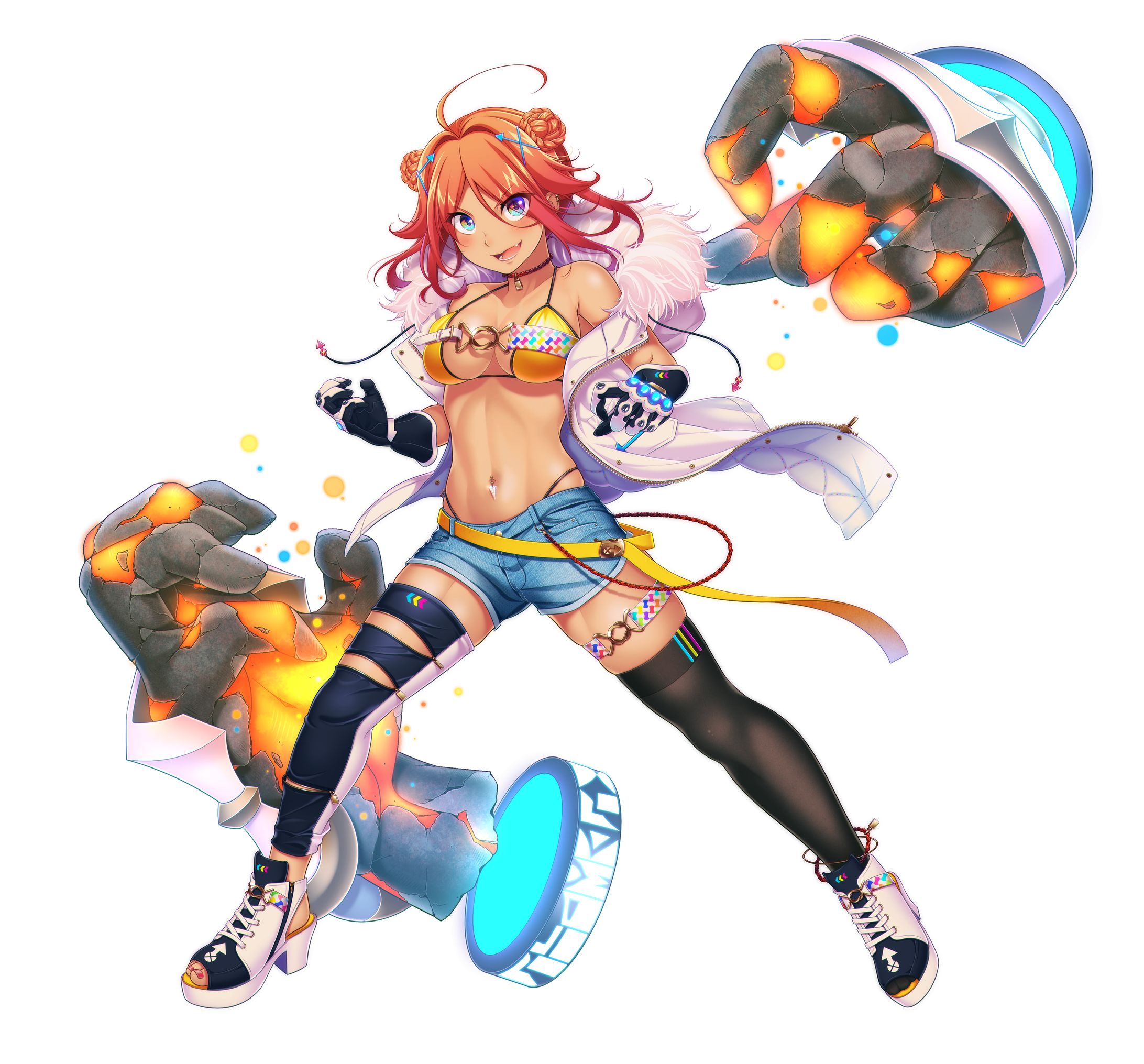 Flame fist.白-1
