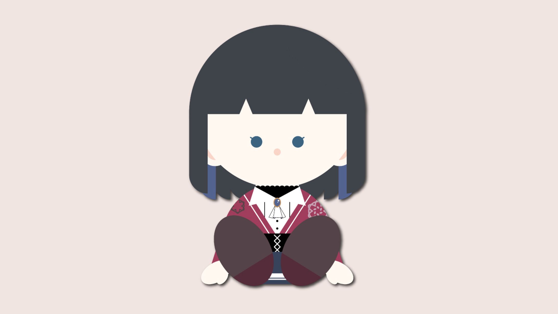 【ぬいぐるみ風イラスト】朝霧藍子様-1