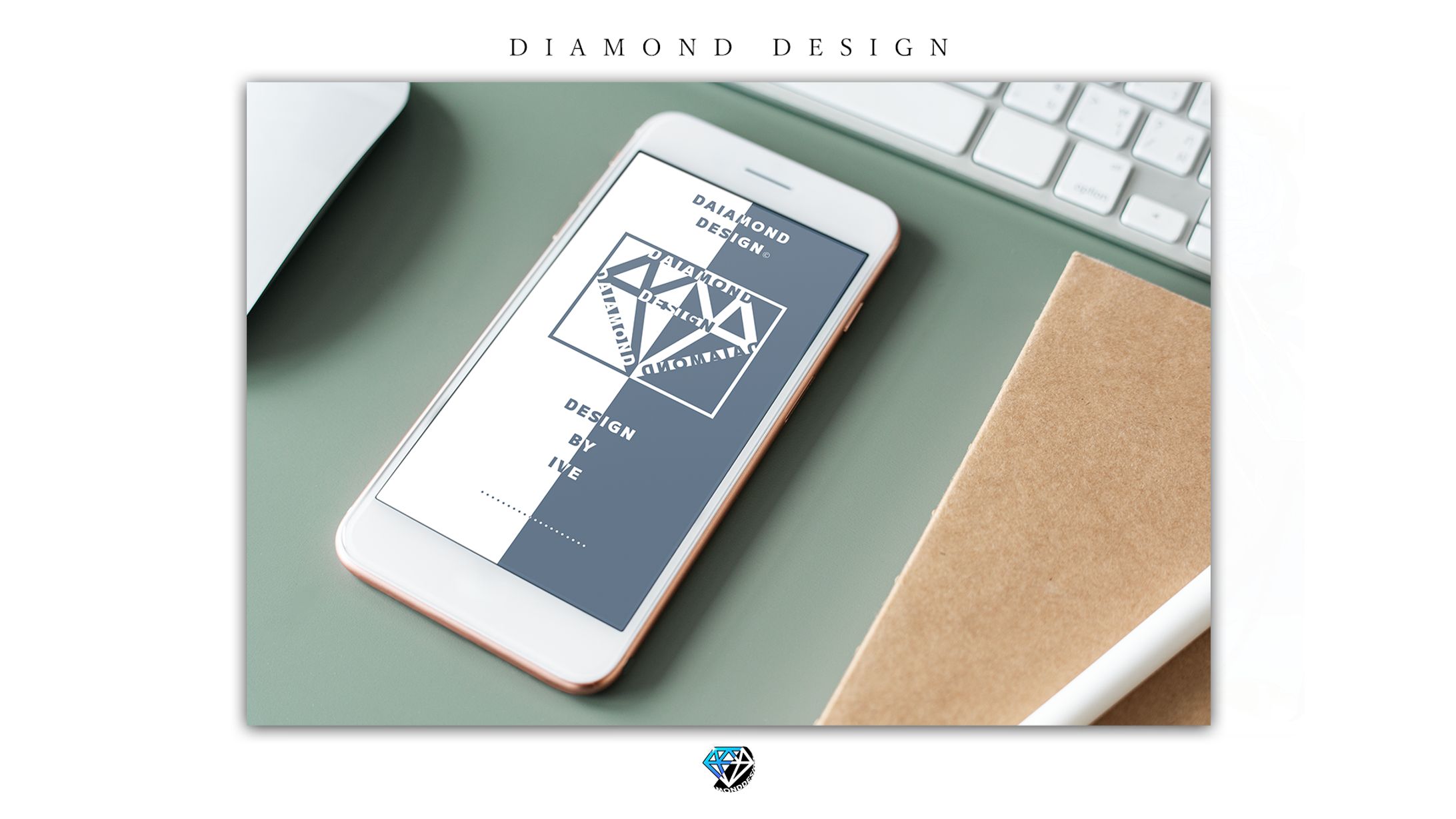 iPhone用壁紙デザイン/上田様-1