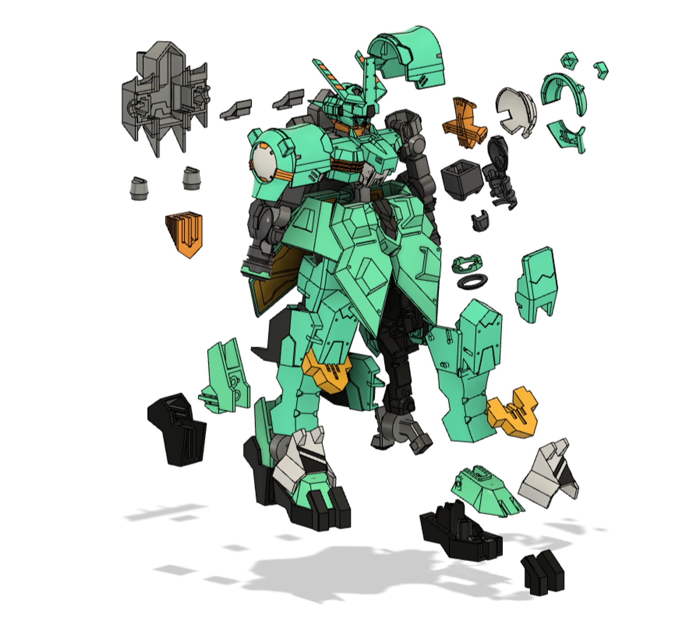 3DCADを用いて作製したガンダムガミジン-1