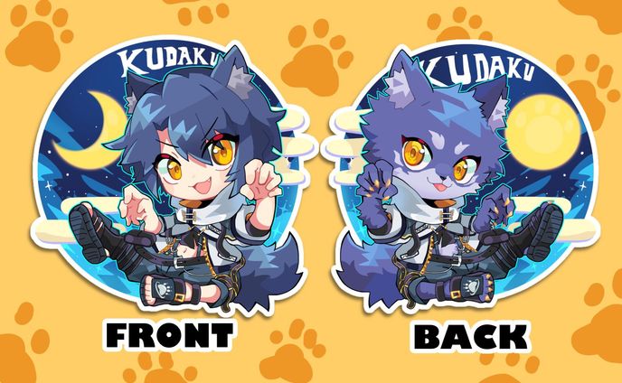 咬昏クダク様１周年記念グッズイラスト