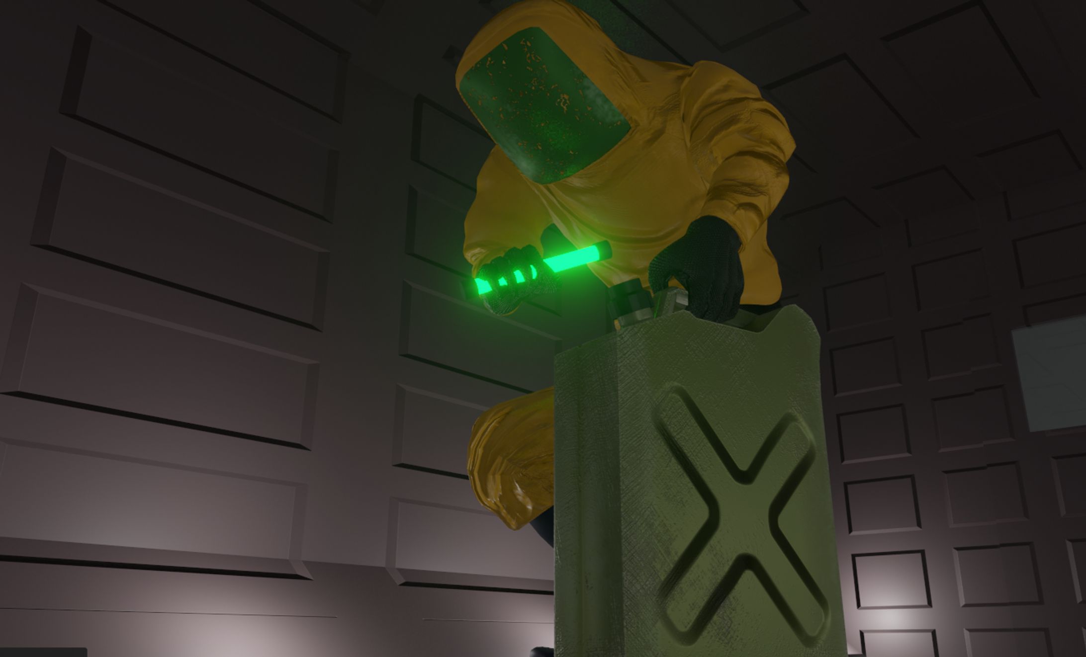 防護服の研究員-1