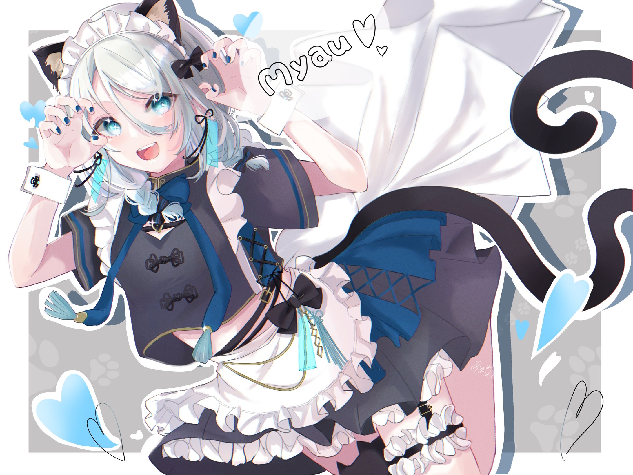 ミナペルホネン ハンドメイド オッドアイ ⭐猫 (*ΦωΦ)白猫さんb5 ミナペルホネン ハンドメイド オッドアイ ⭐猫 (*ΦωΦ)白猫さんb5