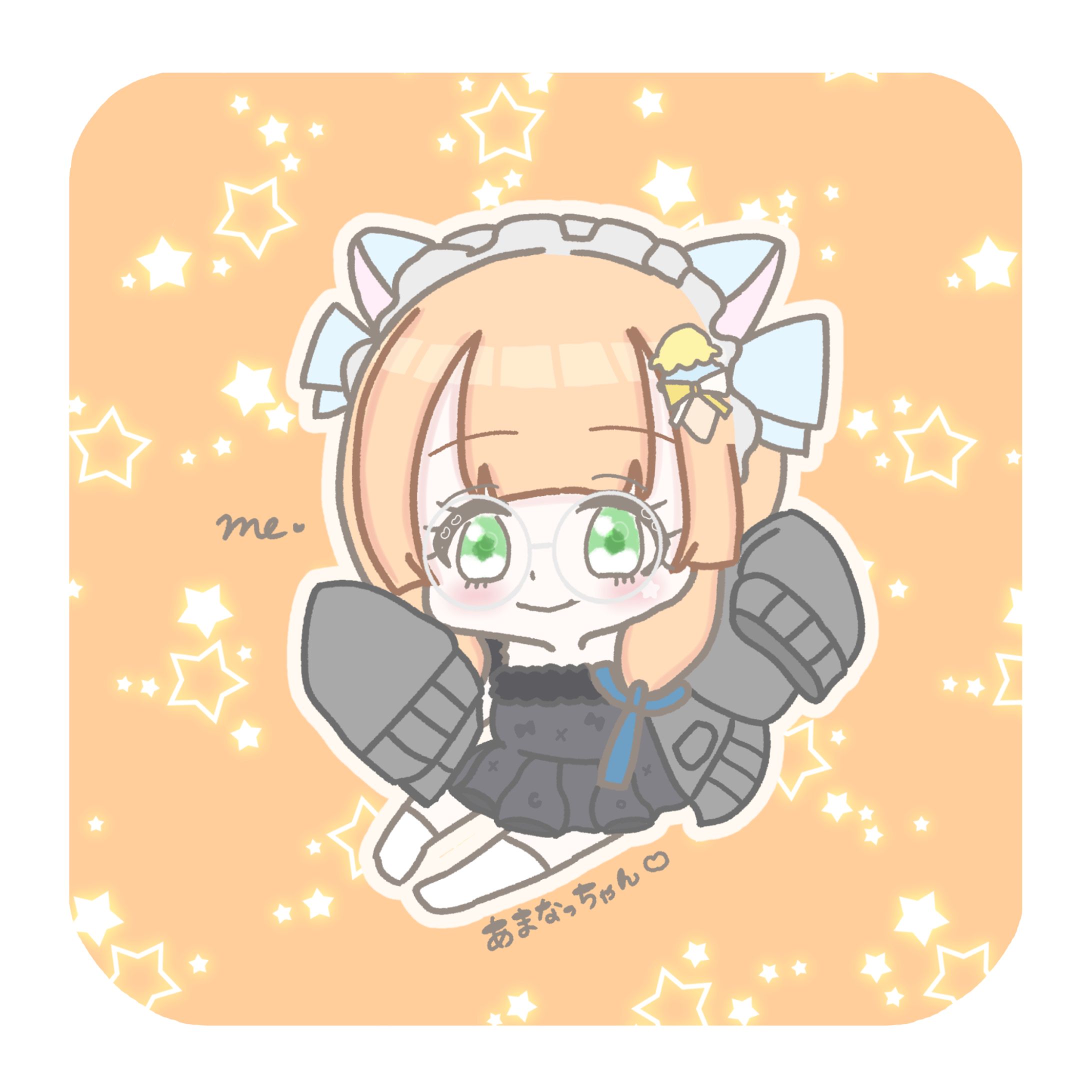 甘夏 様 ┊︎ ミニキャライラスト-1