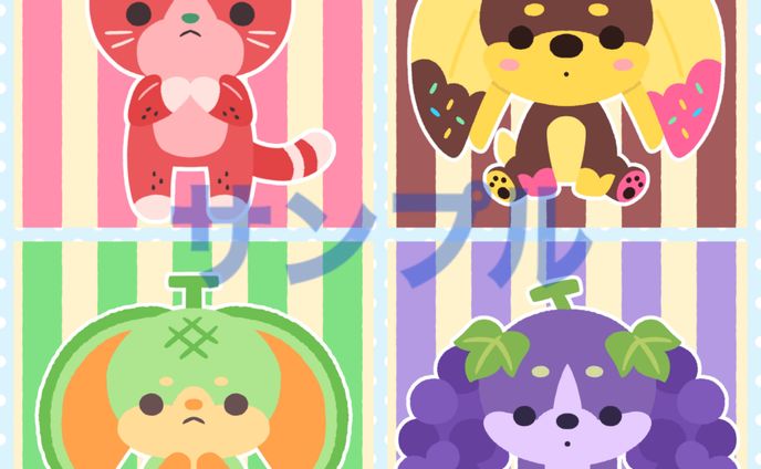 キャラ販売　サンプル