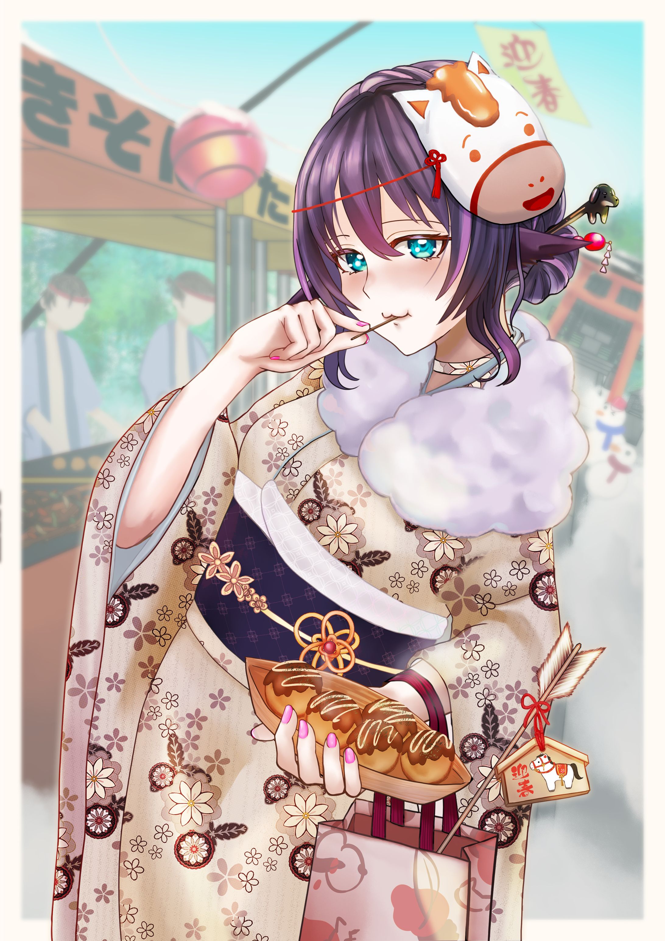 【九重柚莉愛様】2026年正月イラスト-1