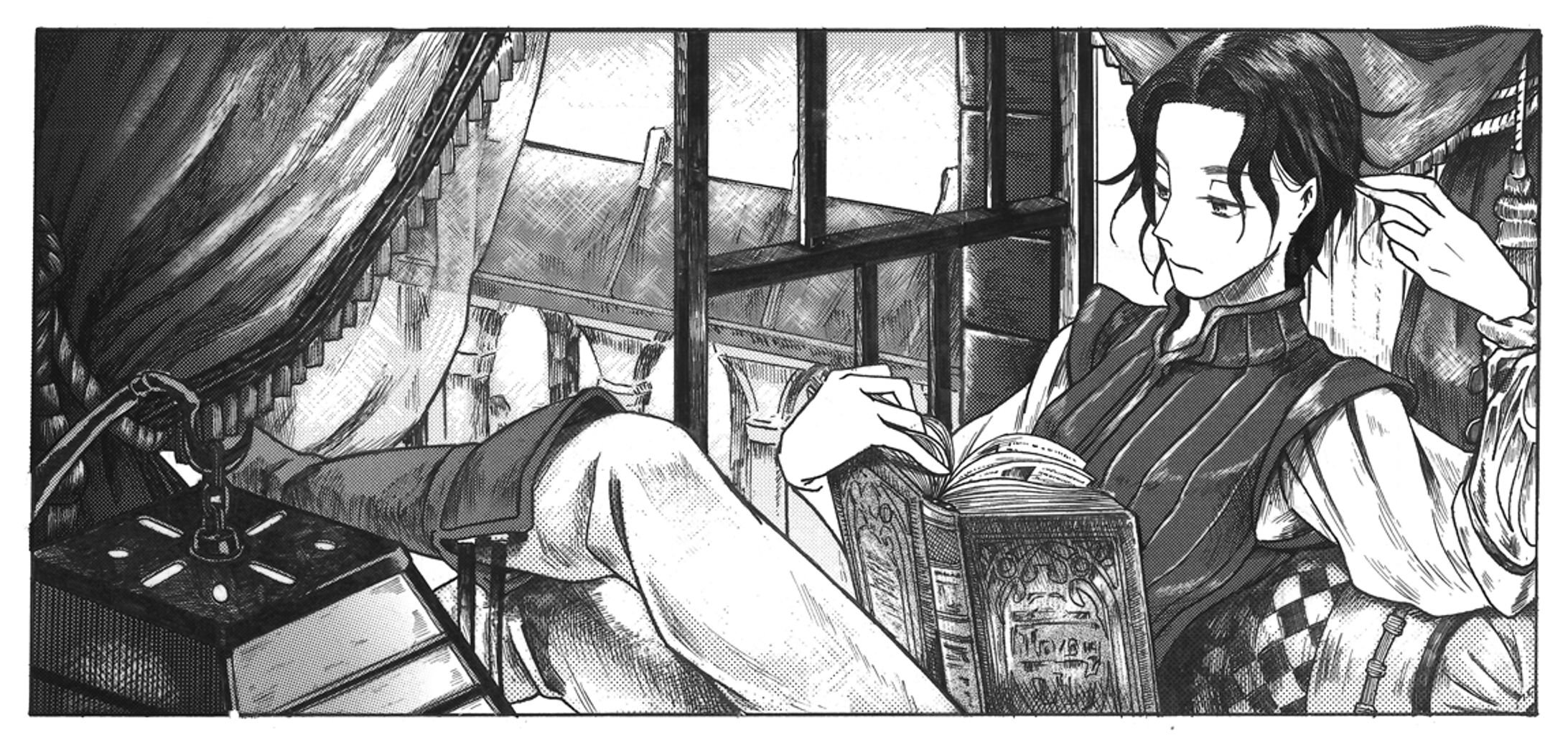 オリジナル「読書（窓辺）」-1