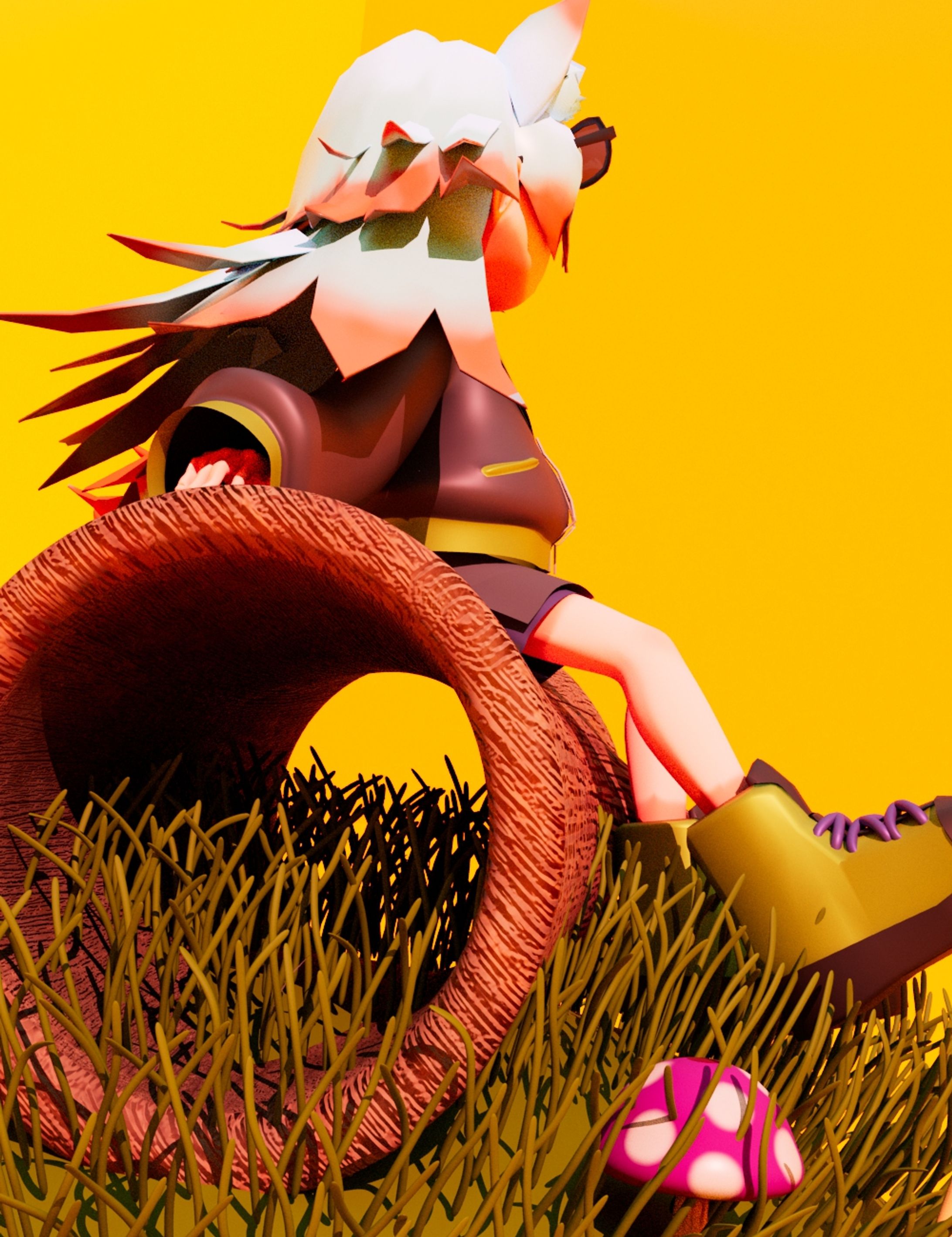 ケモ耳が生えている少女